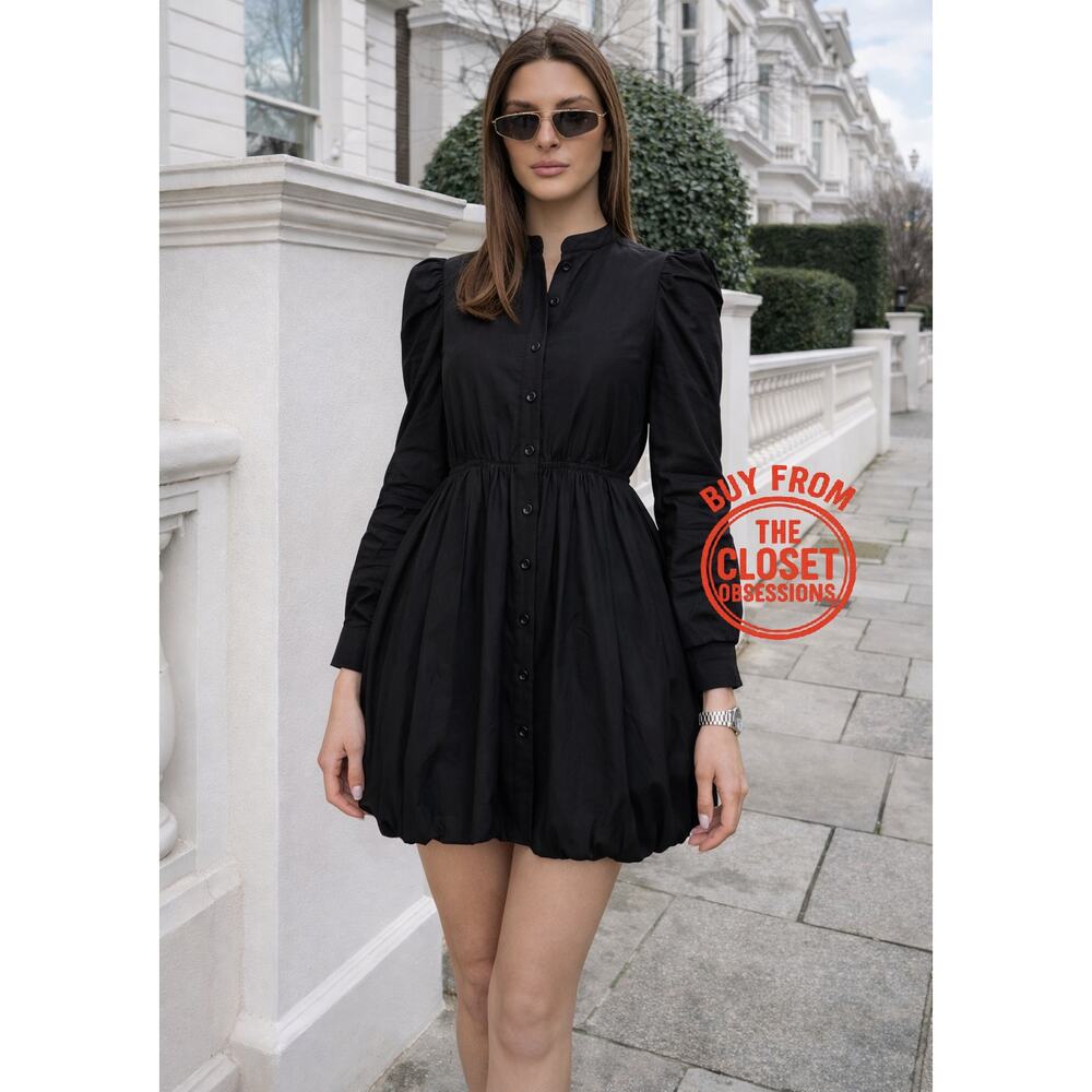 ZARA Cotton Balloon Sleeve Mini Dress ๐คโจ NWT - Picture 8 of 15